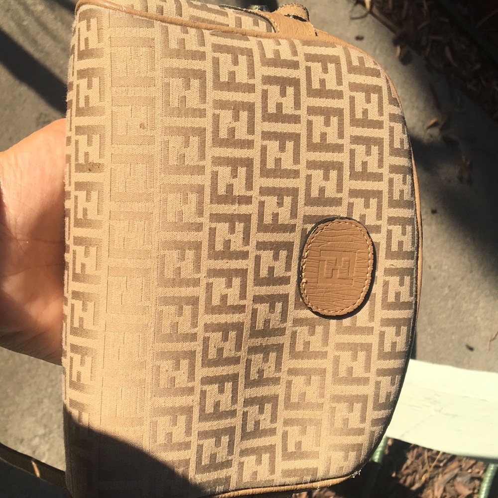 Brown original fendi bag